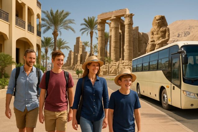A guided day tour from Marsa Alam to Luxor, visiting the Valley of the Kings, Karnak Temple, Hatshepsut’s Temple, and the Colossi of Memnon.